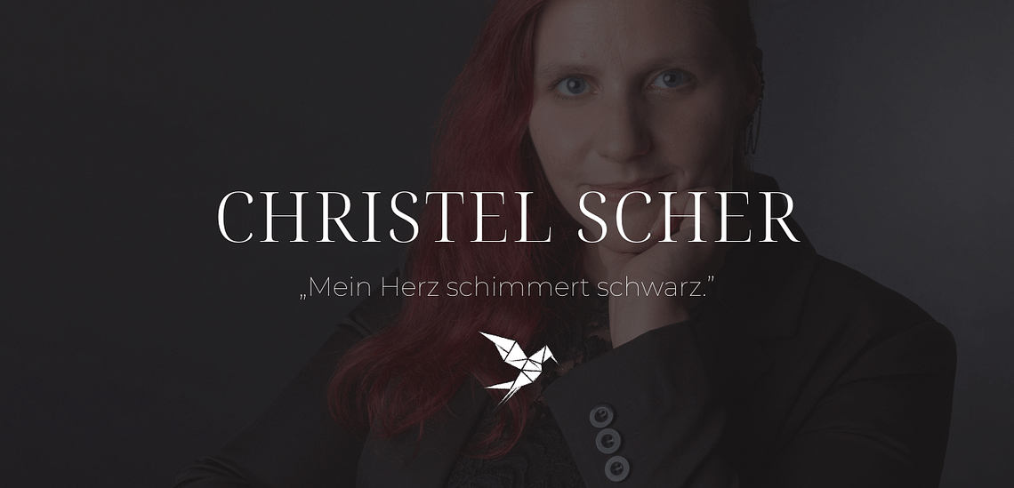 Lektorat Papiervogel: Dark-Fantasy-Autorin Christel Scher im Interview über ihren Debütroman „Die Dämonen von Martz: Schlüsselblut” (Books on Demand, Selfpublishing, Vampiroman, Gothic)