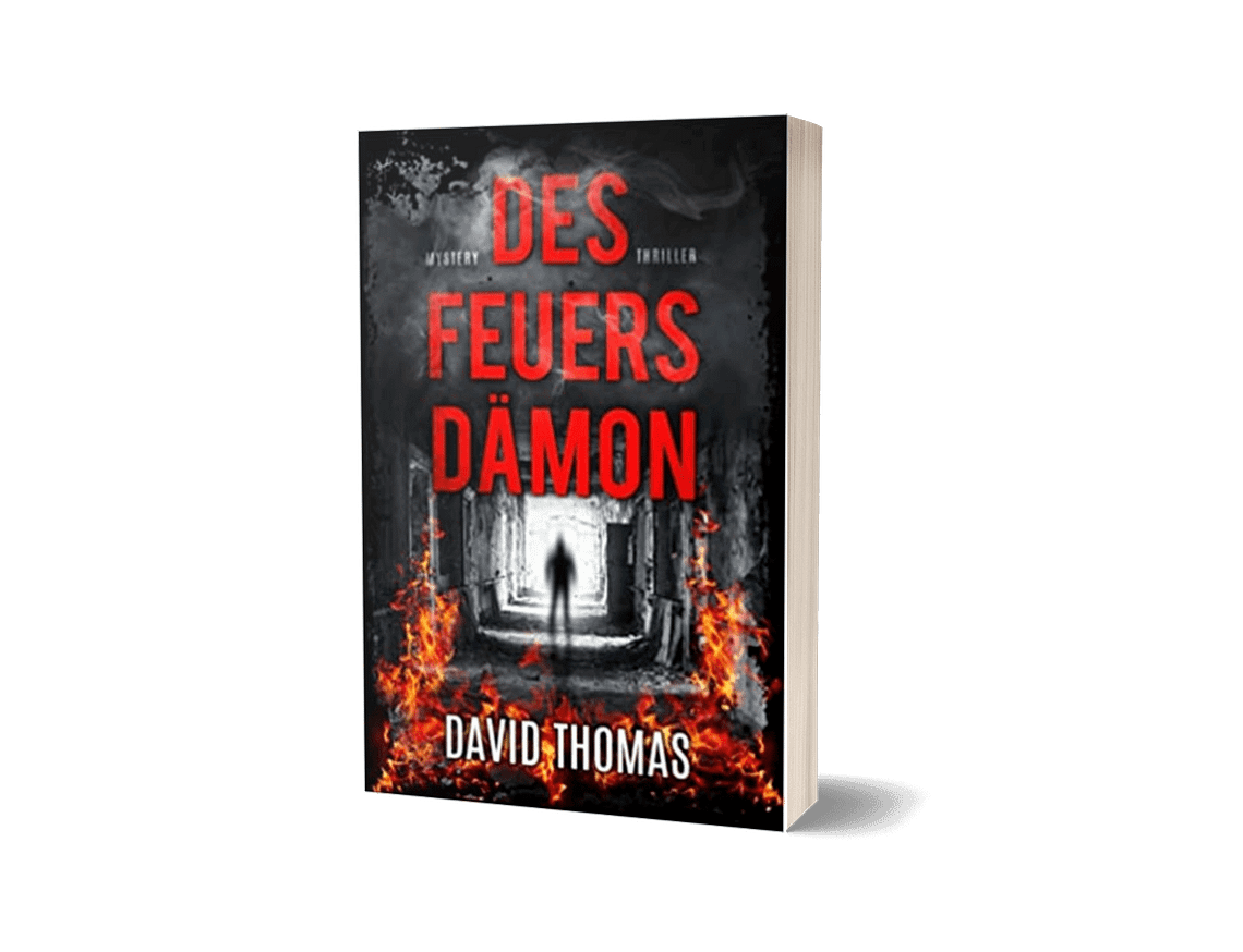 Lektorat Papiervogel, Portfolio: Korrektorat - David Thomas: Des Feuers Dämon. Mystery-Thriller, Selfpublishing